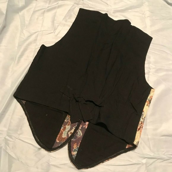 Christmas Snowman Santa Star Vest Vintage MNLY Beige Tan Claus EUC M - Picture 12 of 12